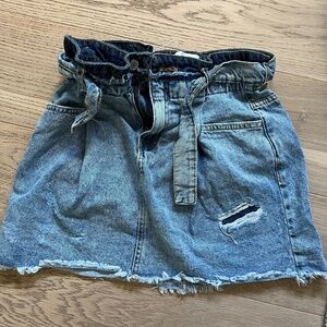 zara denim skirt, girls 13/14